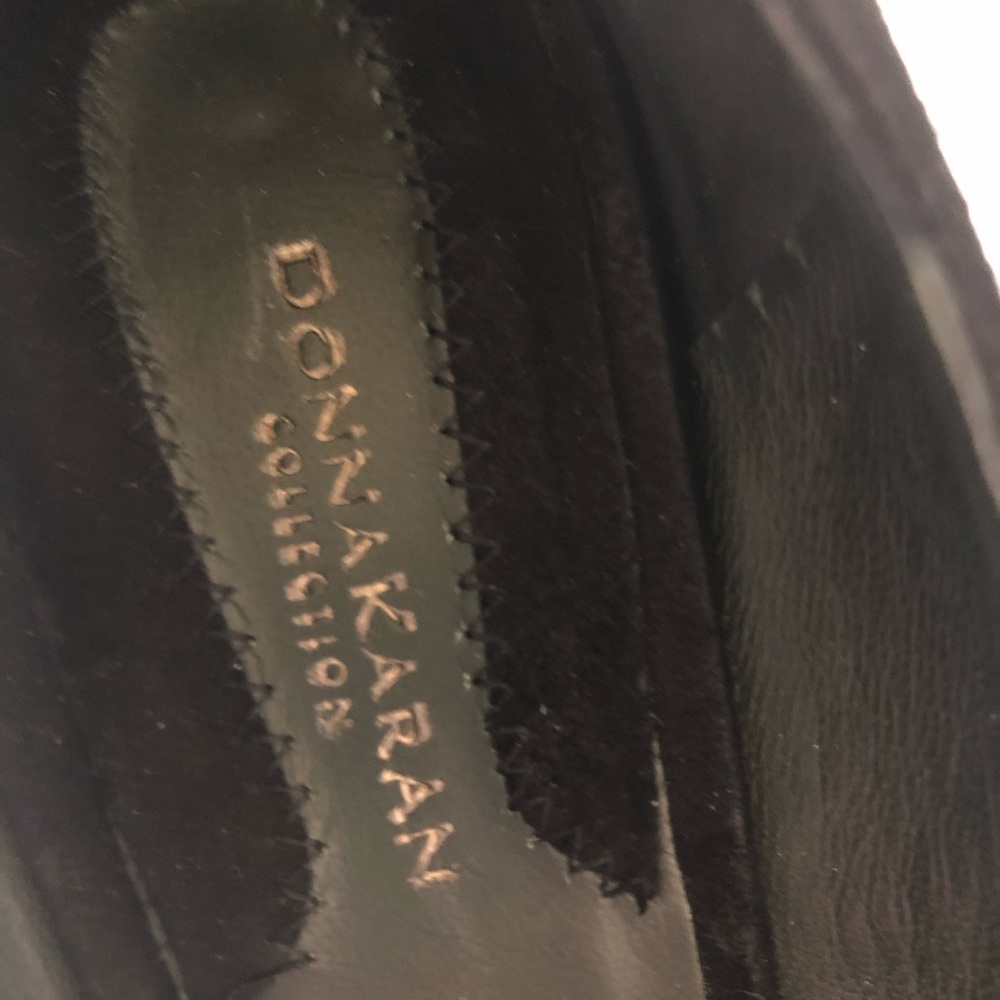 Donna Karan Collection Black Suede Platform Pumps - Picture 10 of 14